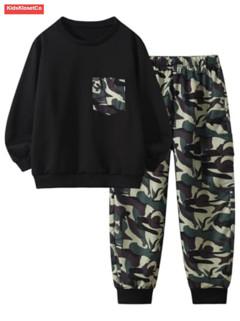 Boys Long Sleeve Sweatshirt Jogger Pants Set 2 Piece Outfit